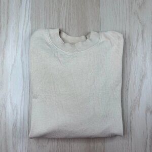Represent Blank Sweater Men's Size XS Beige Tan Color 100% Cotton Mock Neck